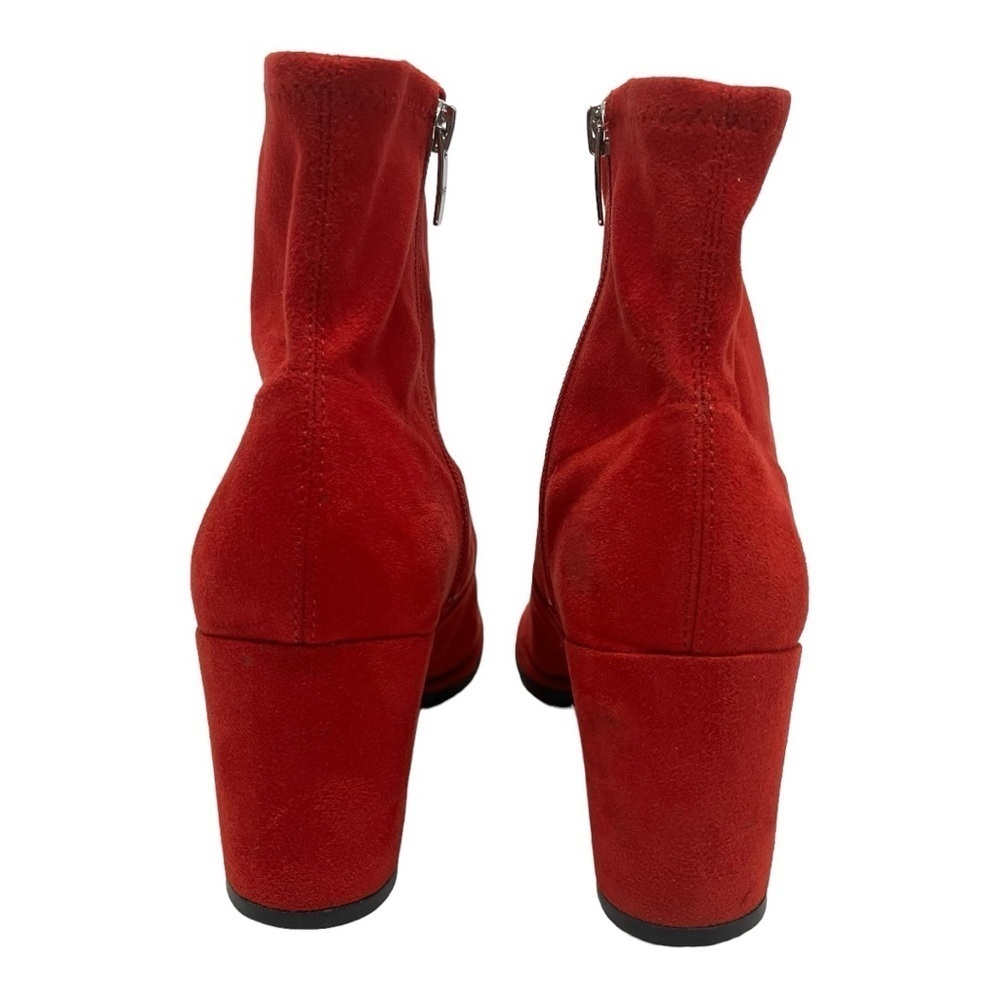 Marc Fisher Lizzy Red Microsuede Block Heel Casua… - image 7